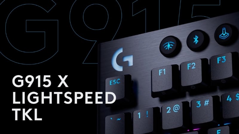 Bàn phím Logitech G915 X Lightspeed có công nghệ không dây LIGHTSPEED hiện đại