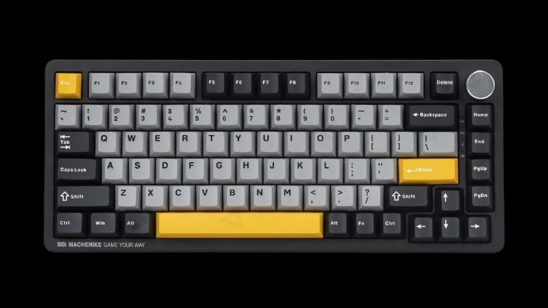 Bàn phím Machenike K600-B82W Black Tri-Mode GR Silver switch
