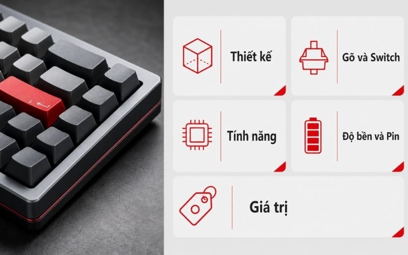 5 tiêu chí quan trọng để đánh giá bàn phím Machenike
