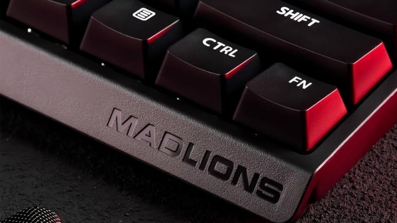 Bàn phím MadLions có dây MAD 60 HE Basic Magnetic Black có polling rate 8000Hz