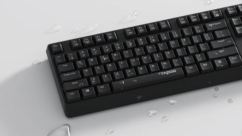 Bàn phím Rapoo NK1900 màu đen chống tràn nước