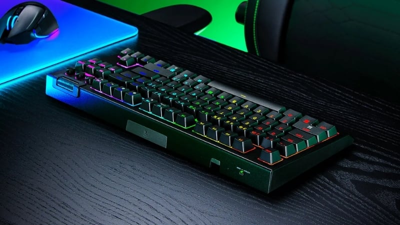 Bàn phím Razer BlackWidow V4 Tenkeyless HyperSpeed trang bị ba chế độ kết nối