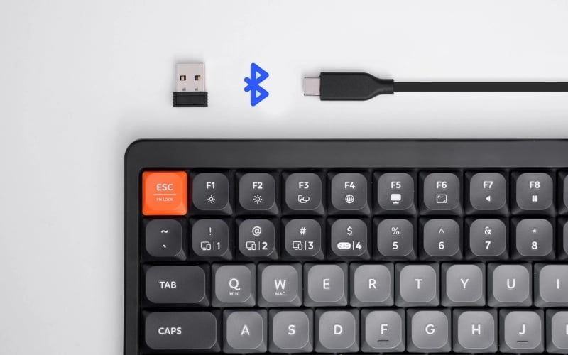 Bàn phím kết nối 2.4GHz qua USB Receiver