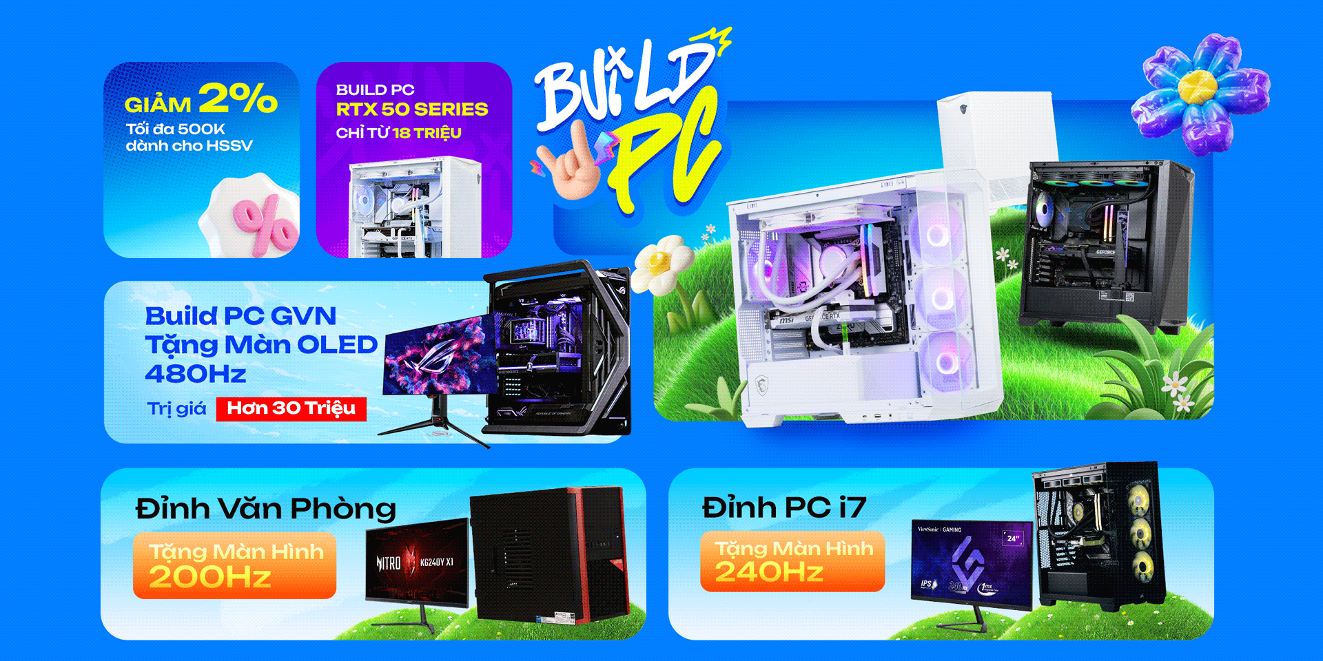 Build PC Giá Tốt Tặng Màn Xịn