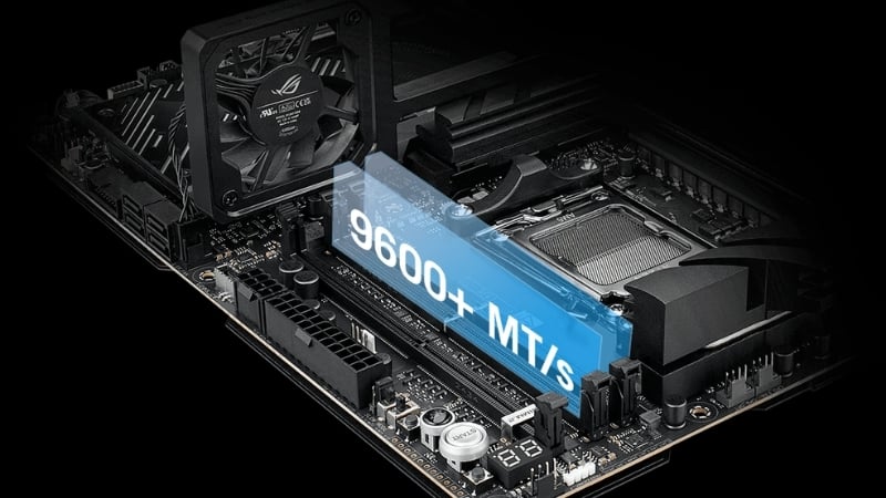 Bo mạch chủ ASUS ROG CROSSHAIR X870E APEX được tối ưu cho RAM DDR5