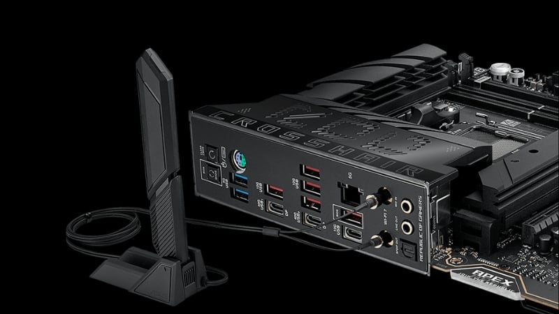 Bo mạch chủ ASUS ROG CROSSHAIR X870E APEX có nhiều kết nối cao cấp