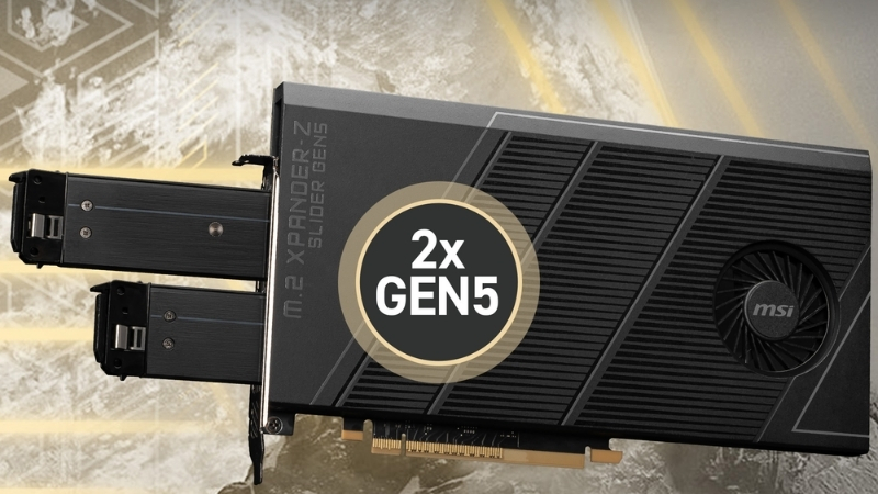 Bo mạch chủ MSI MEG X870E GODLIKE MAX (DDR5) có lưu trữ M.2 Gen5 tốc độ cực cao