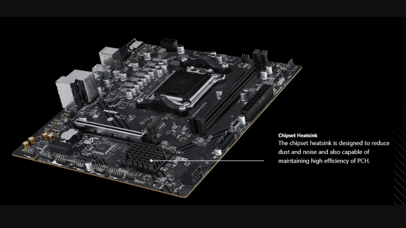 Bo mạch chủ MSI PRO A620AM-B EVO (DDR5) có tản nhiệt Frozr AI Cooling thông minh