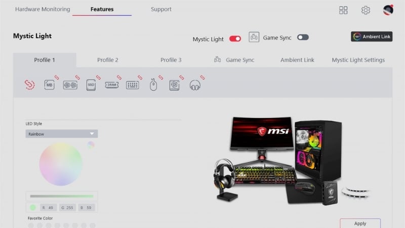 Bo mạch chủ MSI PRO A620AM-B EVO (DDR5) có BIOS MSI Center tiện lợi