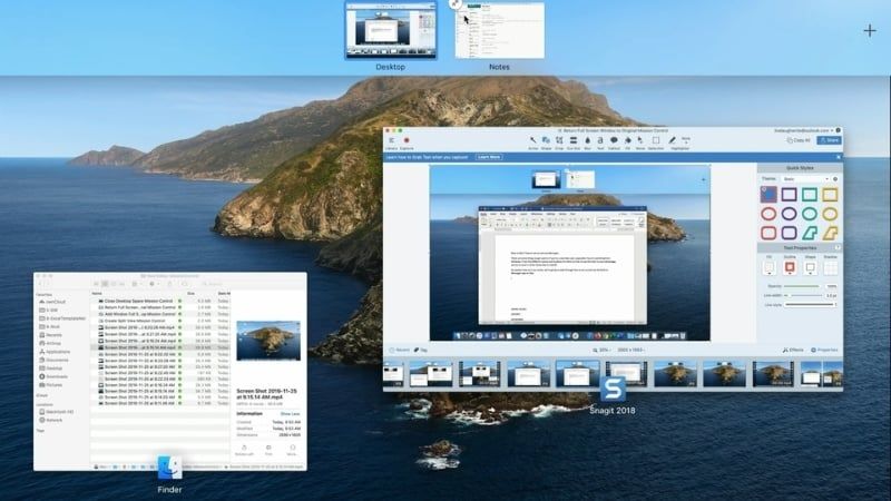 Vuốt bốn ngón tay lên Trackpad để mở Mission Control