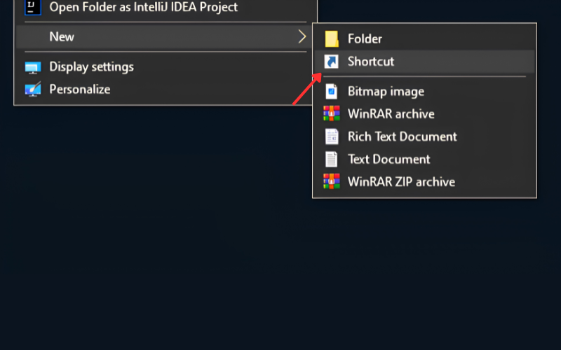 Tạo Shortcut mới ở Desktop