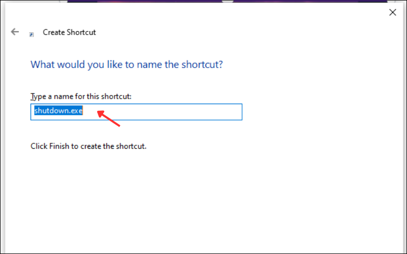 Đặt tên cho Shortcut theo ý của bạn và hoàn thành