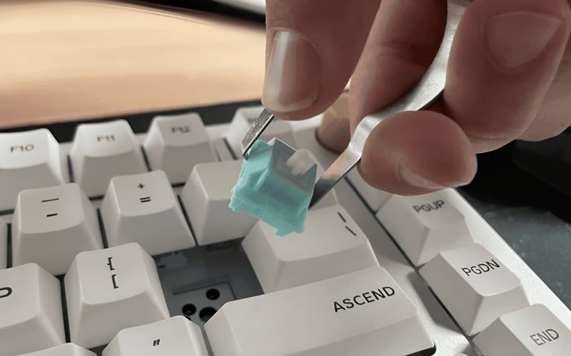 Tháo switch cũ bằng&nbsp;switch puller