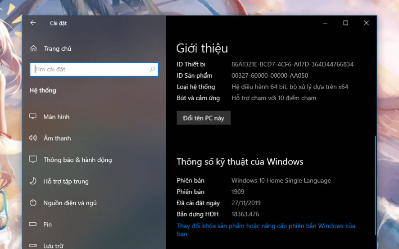 Để đổi ngôn ngữ hiển thị&nbsp;cần cài language pack