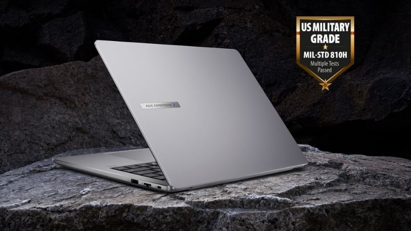 Laptop Asus ExpertBook P3 P3406CCAP U716W có độ bền chuẩn quân đội MIL-STD 810H