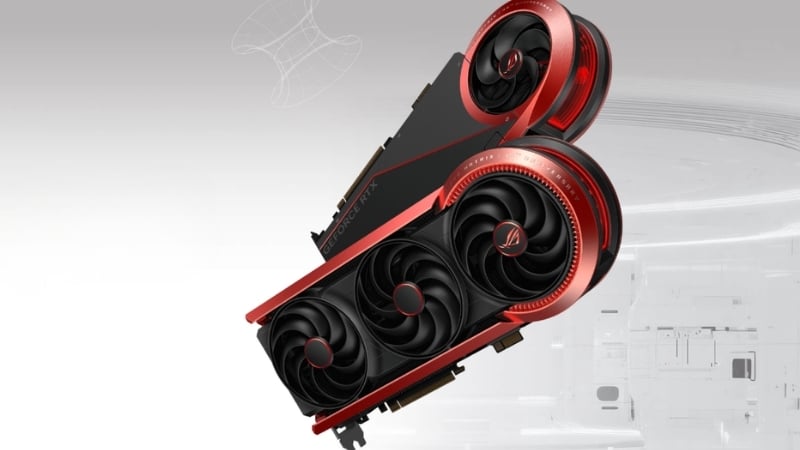 Card màn hình ASUS ROG Matrix Platinum GeForce RTX 5090 có tản nhiệt Hybrid đỉnh cao