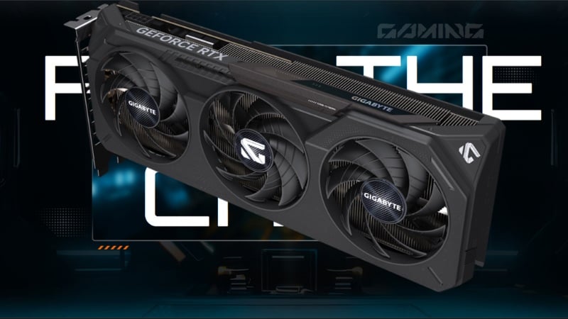 RTX 5050 Gaming OC 8GB có hệ thống tản nhiệt Windforce ba quạt tối tân