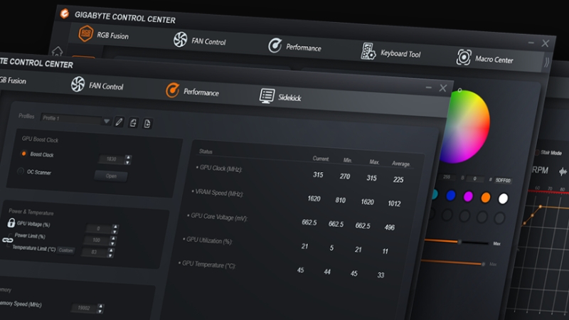 VGA Gigabyte Radeon RX 9060 XT Gaming OC 8GB GDDR6 hỗ trợ phần mềm Gigabyte Control Center