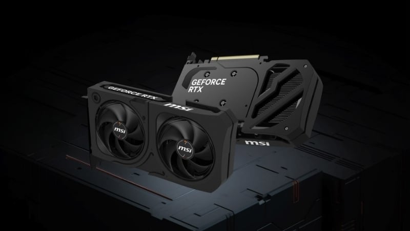Card màn hình MSI GeForce RTX 5060 Ti Shadow 2X có 4608 nhân CUDA