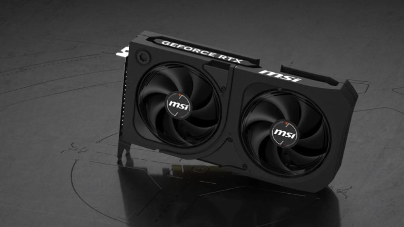 Card màn hình MSI GeForce RTX 5060 Ti Shadow 2X có bộ nhớ 8GB GDDR7