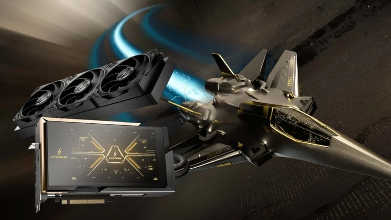 VGA MSI GeForce RTX 5090 LIGHTNING Z 32GB có sức mạnh phần cứng CUDA khủng