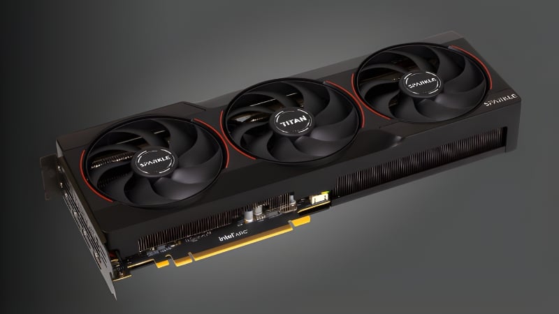 Card màn hình SPARKLE Intel Arc B580 TITAN Nox OC 12GB GDDR6 có tản nhiệt Titan Nox OC hiệu quả
