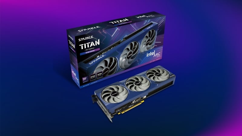 Card màn hình SPARKLE Intel Arc B580 TITAN OC 12GB GDDR6 hỗ trợ Ray tracing và DX12 Ultimate