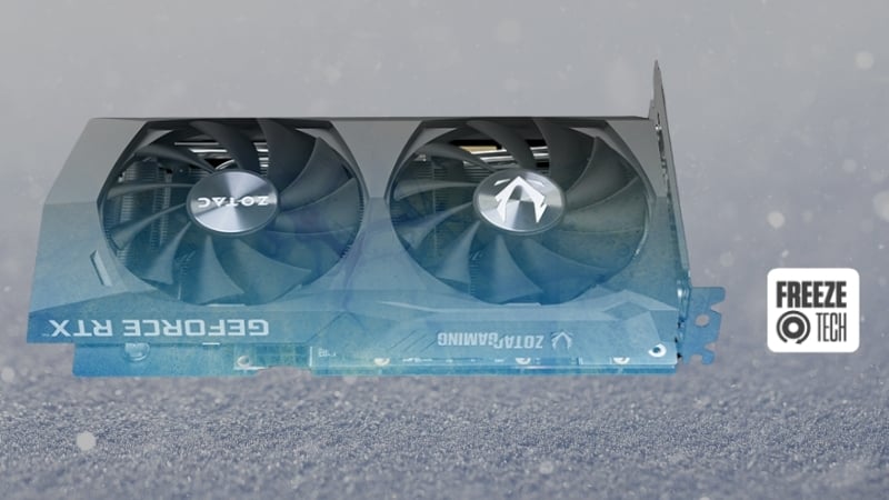 Card màn hình Zotac GEFORCE RTX 3050 TWIN EDGE OC 6GB GDDR6 có tản nhiệt hiệu quả