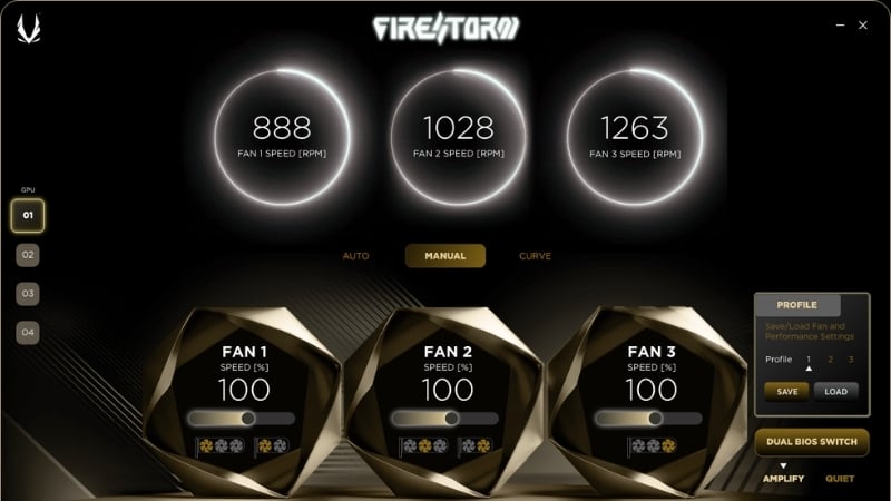 Card màn hình Zotac GEFORCE RTX 5060 Ti 8GB TWIN EDGE GDDR7 có FireStorm Utility tối ưu hóa