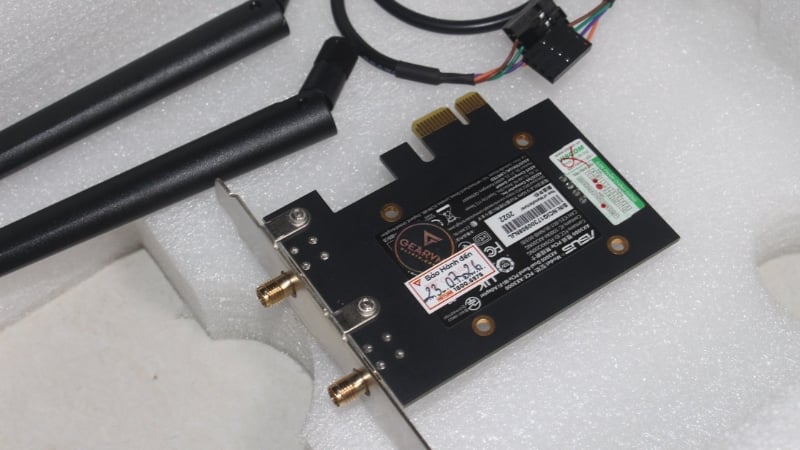 Thiết bị định tuyến không dây ASUS PCE-AX3000 Adapter PCI-E AX3000 WiFi6 (Tray)