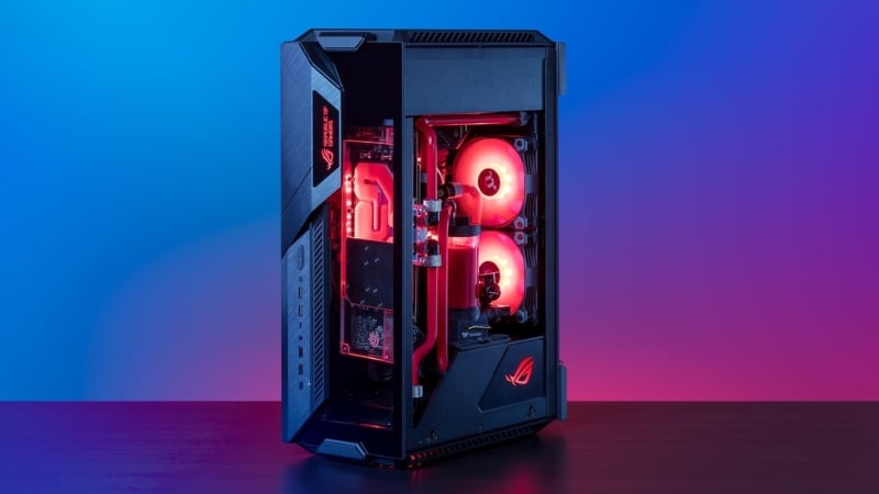 Case ASUS sở hữu phong cách mạnh mẽ, góc cạnh