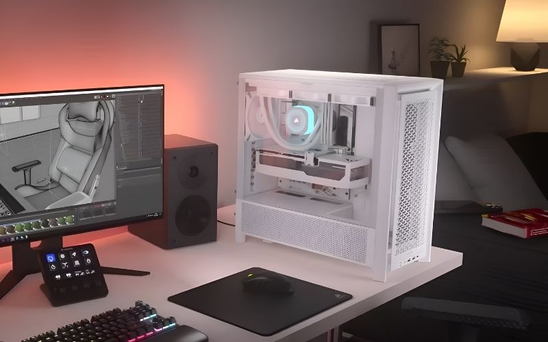 Vỏ case&nbsp;Corsair FRAME 4000D Modular Mid-Tower White