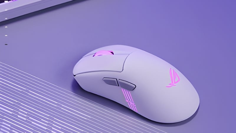 Chuột ASUS P722 ROG KERIS II Origin WL White có thiết kế siêu nhẹ 65g