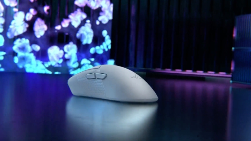 Chuột ASUS ROG KERIS II ACE Wireless White nâng tầm với cảm biến AimPoint Pro