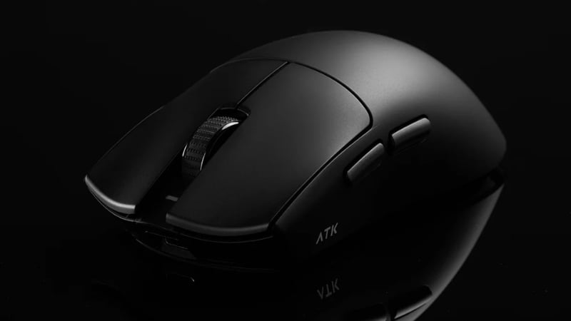 Chuột ATK X1 Tri-mode Wireless Black không giới hạn với kết nối Tri-mode