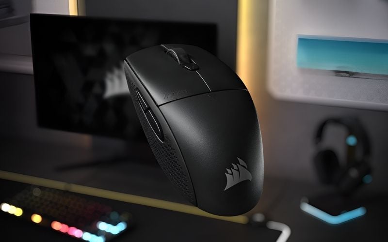 Chuột Corsair không dây&nbsp;phù hợp cho người dùng thường&nbsp;xuyên di chuyển
