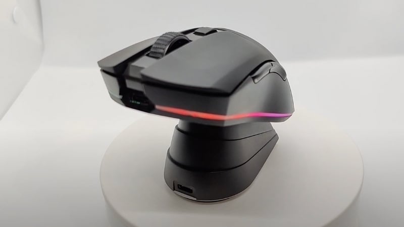 Chuột DareU EM901X RGB Superlight Wireless Black có polling rate 1000Hz cho phản hồi nhanh