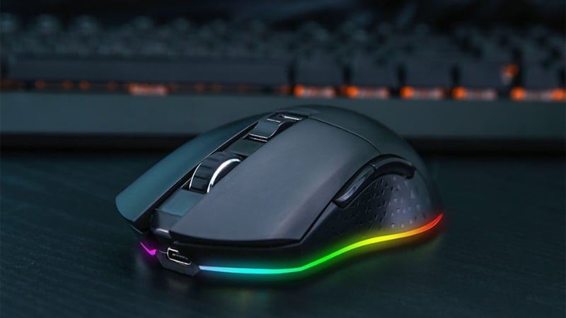 Chuột DareU EM901X RGB Superlight Wireless Black có kết nối không dây 2.4GHz ổn định