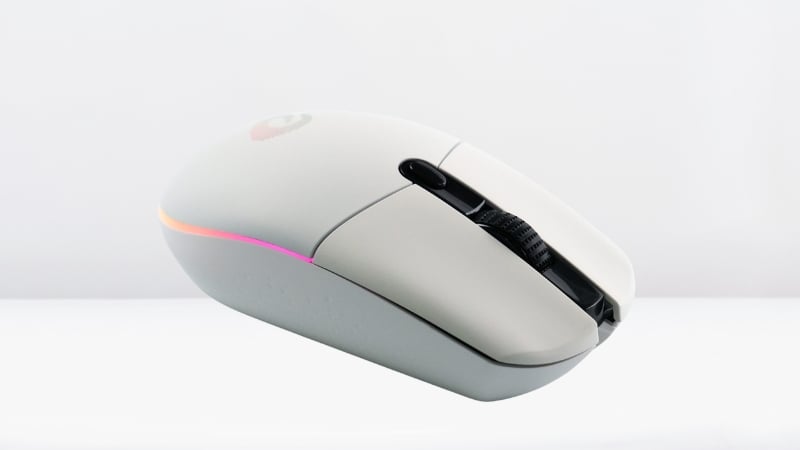 Chuột DareU Không dây EM911T RGB Trắng có nút bấm êm ái