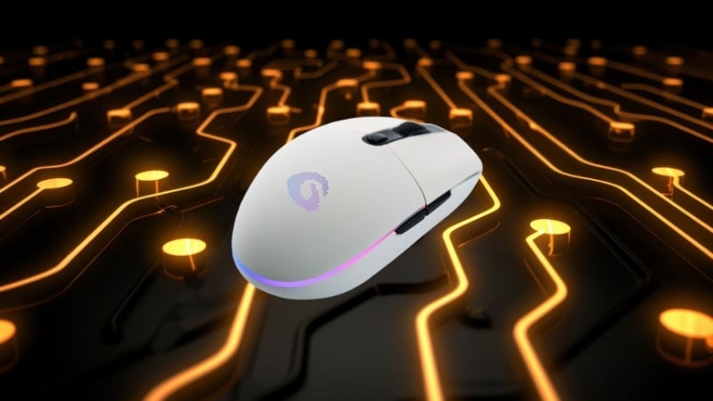 Chuột DareU Không dây EM911T RGB Trắng có thiết kế trẻ trung
