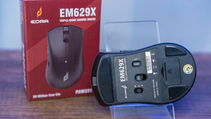 Chuột E-Dra EM629X Black Wireless có cảm biến PAW3311