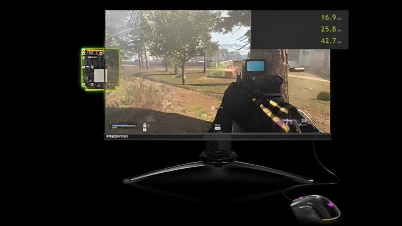Chuột gaming Acer Predator Cestus 330 có thể theo dõi độ trễ với NVIDIA Reflex Latency Analyzer