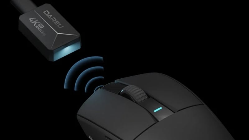 Chuột gaming không dây DareU A950GM Black có ba chế độ kết nối