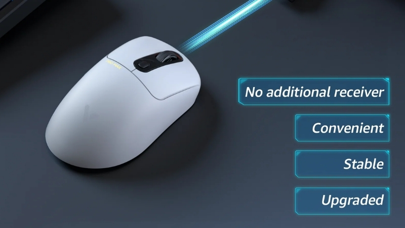 Chuột Rapoo VT3 Pro Max White có cảm biến và hiệu suất vượt trội