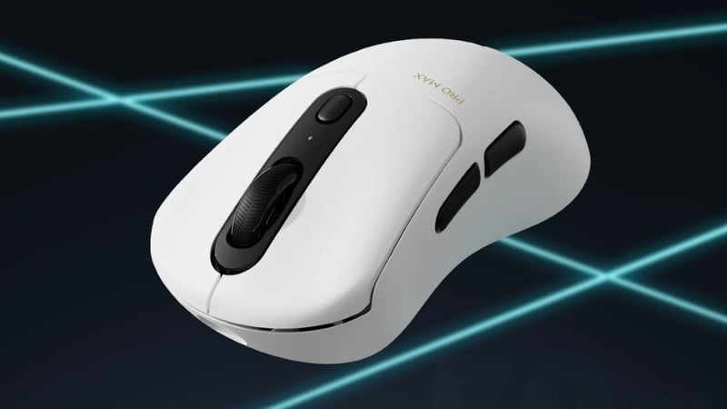 Chuột Rapoo VT3 Pro Max White có thiết kế công thái học thoải mái