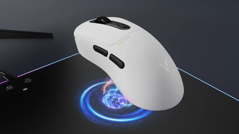 Chuột Rapoo VT3 Pro Max White có độ bền xây dựng đáng tin