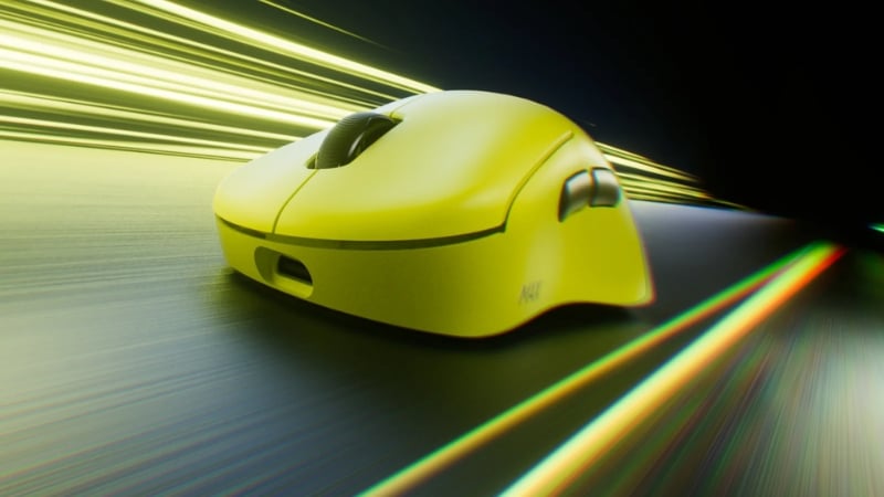 Chuột gaming Rapoo không dây VT3S MAX 8K Yellow có polling rate 8K không dây