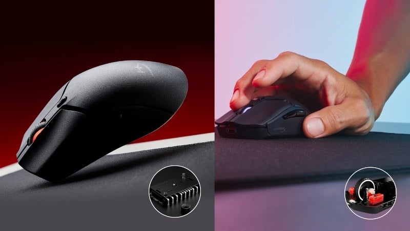 Chuột HyperX Pulsefire Haste 2 Mini Wireless Black được trang bị cảm biến và switch cao cấp