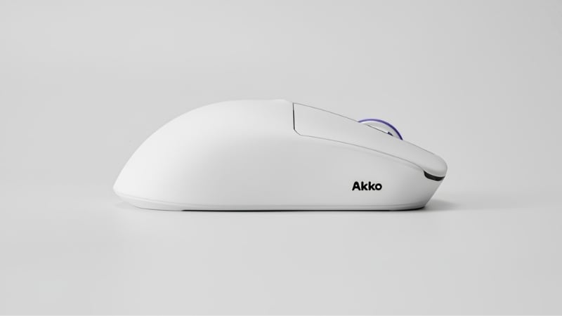 Chuột không dây AKKO Dash V9 Max White có thiết kế gọn nhẹ