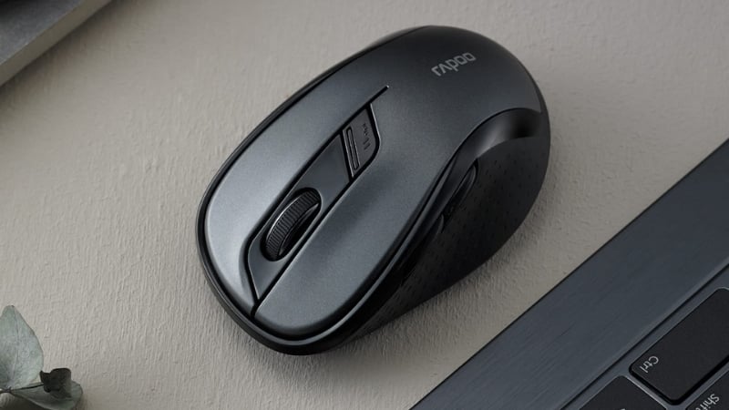 Chuột Rappo M500 Black có thời lượng pin tới 12 tháng